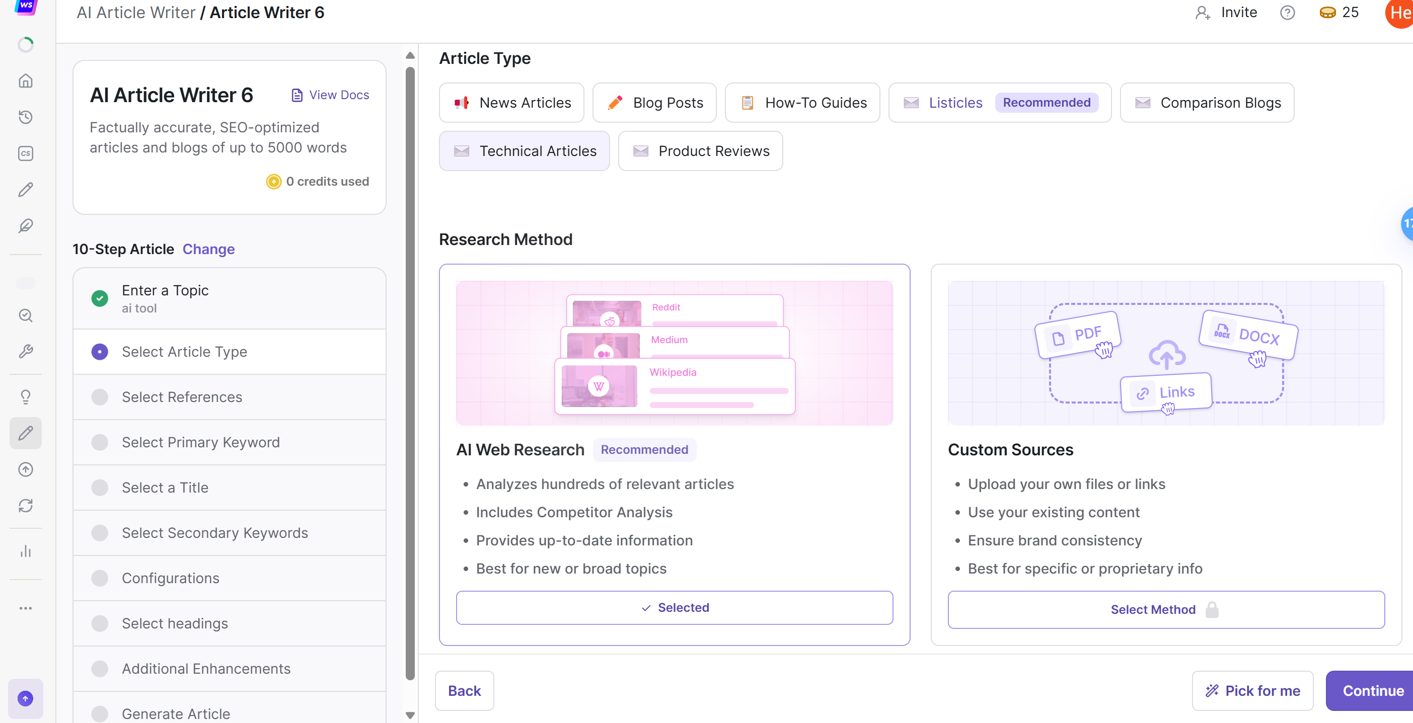 选择文章的数据来源